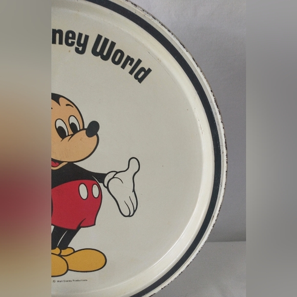 Vintage 1970s Walt Disney World - Mickey Mouse Metal/Enamel Tray - Picture 4 of 8